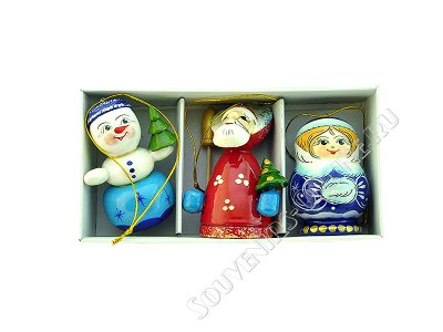 Набор елочных игрушек Веселый Снеговик