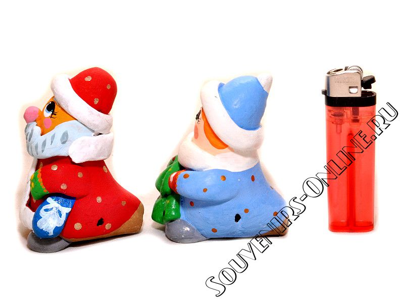 Изображение №2 продукта Свистульки из глины Дед Мороз И Снегурочка