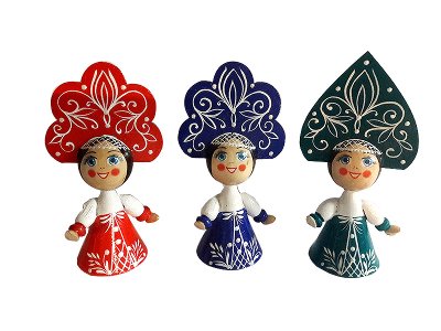 Деревянные куколки в русском стиле