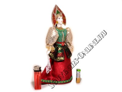 Фарфоровая кукла Красавица в Кокошнике. Масштабное фото