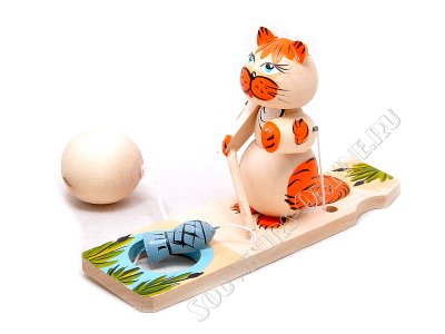 Богородская игрушка кот рыболов