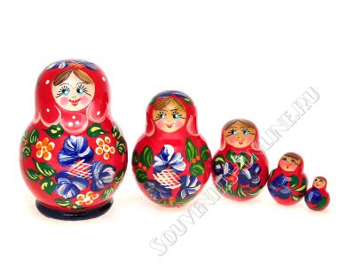 Матрешка Наташенька малая 5 кукол